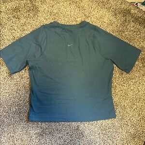 Nike Zenvy ribbed Teal dri-fit Tee